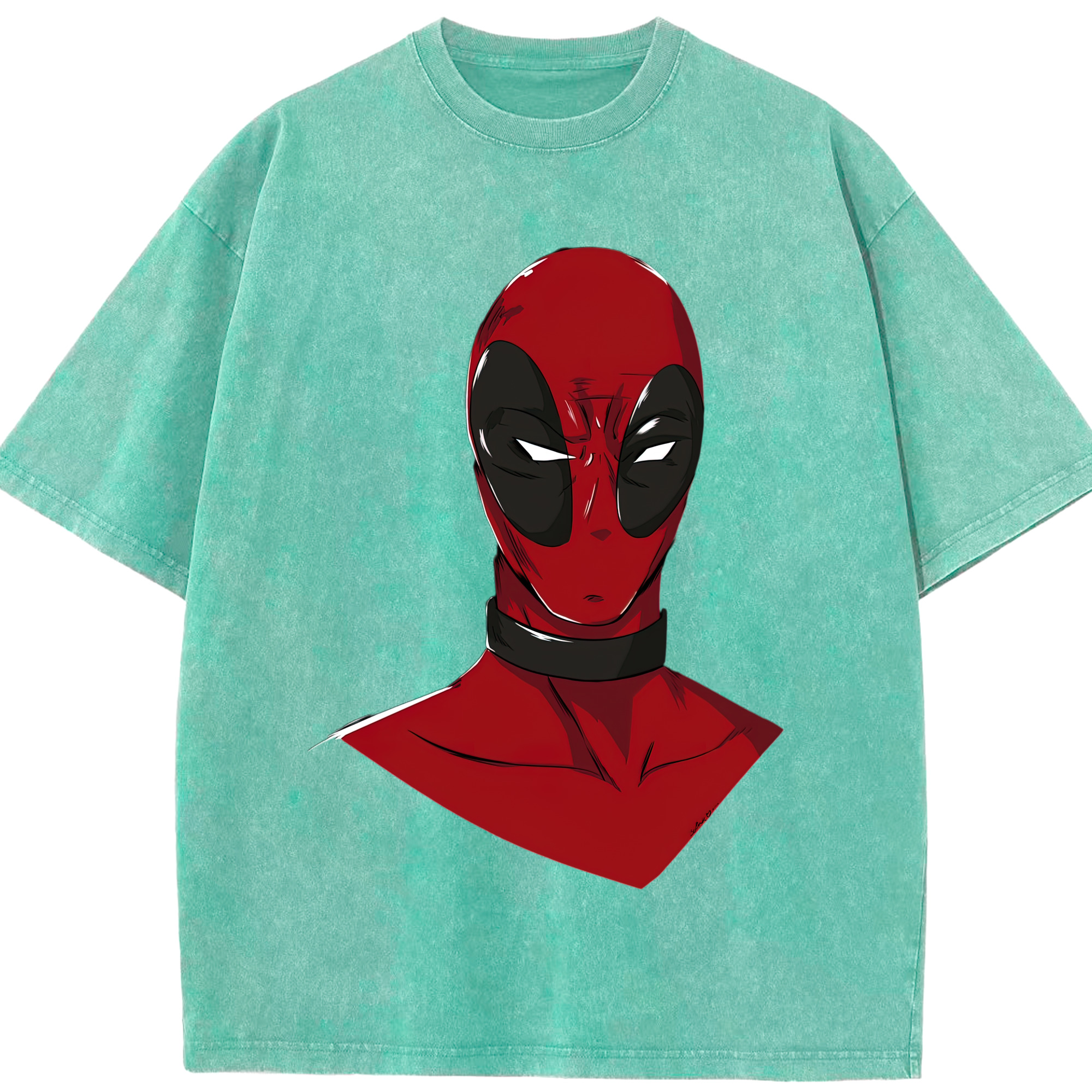 （画像用） Deadpool デッドプール 綿100% ヴィンテージ風 半袖Tシャツ（フロントプリント）